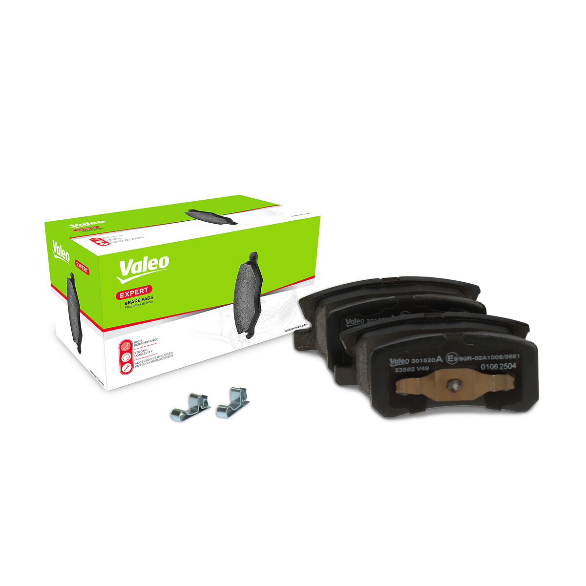 Jeu de 4 plaquettes de frein VALEO ref. 301520A